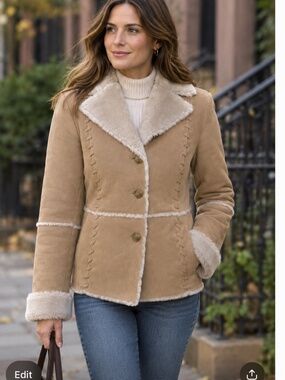 Braeton Faux Shearling Penny Lane Jacket SZ S